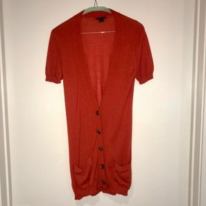 Theory 100% Cashmere Cardigan (Orange, size XS)